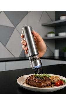 Astraltech Işıklı Pilli Baharat Değirmeni Taze Öğütme Çok Renkli Astraltech Işıklı Pilli Baharat Değirmeni Taze Öğütme Çok Renkli