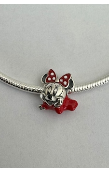 Fubena Kırmızı Minnie Silüeti Charm Fubena Kırmızı Minnie Silüeti Charm