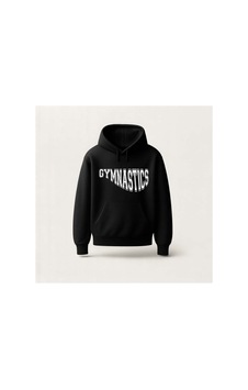 Ada Kostüm Tasarım Gymnastics Tasarım Baskılı Hoodie Sweatshirt siyah Ada Kostüm Tasarım Gymnastics Tasarım Baskılı Hoodie Sweatshirt siyah