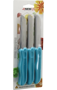 6pcs Meyve Bıçak Renkli Plastik Saplı Çok Renkli 6pcs Meyve Bıçak Renkli Plastik Saplı Çok Renkli