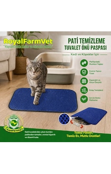 Royalfarmvet Elekli Tuvalet Önü Kedi Köpek Paspası 40x60
