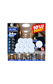 Kartek Kl 213 24w Led Glop Armatür 10'lu Paket 6500k Beyaz Işık 35 Cm Sıva Üstü Tavan Armatürü - 941484296 Diğer Kartek Kl 213 24w Led Glop Armatür 10'lu Paket 6500k Beyaz Işık 35 Cm Sıva Üstü Tavan Armatürü - 941484296 Diğer