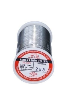 Feray 0.75mm/500gr ,0.75mm/500gr 60/40 Lehim Teli Feray 0.75mm/500gr ,0.75mm/500gr 60/40 Lehim Teli