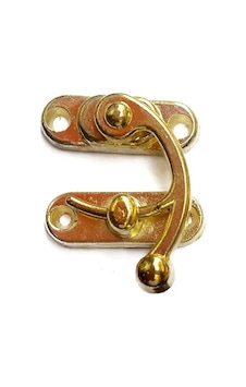 Yay Gözü, Ahşap Kutu Klipsi - Minik 20x24 Mm, Sarı, 100 Adet Diğer