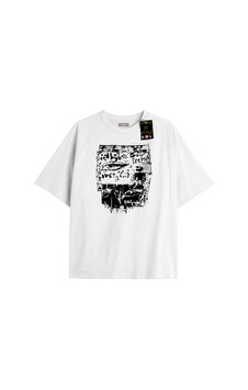 Flood Of Style Beyaz Oversize T-shirt Göz Baskı Özel Tasarım Flood Of Style Beyaz Oversize T-shirt Göz Baskı Özel Tasarım