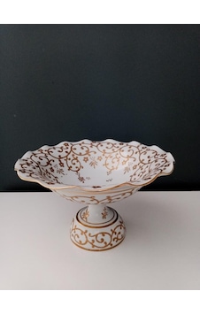 Kütahya Porselen 30 Cm Meyvelik Dekor No:3678 B.altın Kütahya Porselen 30 Cm Meyvelik Dekor No:3678 B.altın