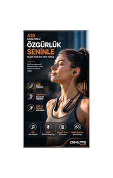 A20 Bluetooth Boyun Askılı Kablosuz Kulaklık Enc Gürültü Engelleme Hifi Ses Type-c Şarjlı Siyah - 889157276 A20 Bluetooth Boyun Askılı Kablosuz Kulaklık Enc Gürültü Engelleme Hifi Ses Type-c Şarjlı Siyah - 889157276