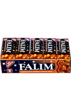 Falım Karışık Meyve Aromalı Şekersiz Sakız 20 x 7 G