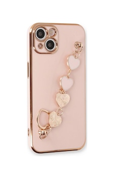 Apple İphone 14 Kılıf Esila Silikon - Pudra Apple İphone 14 Kılıf Esila Silikon - Pudra
