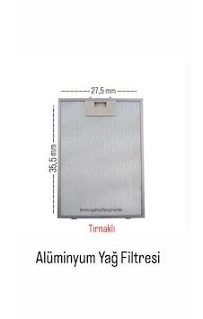 Wilson Davlumbaz Alüminyum Yağ Filtresi En 27,5x35,5 Cm Wilson Davlumbaz Alüminyum Yağ Filtresi En 27,5x35,5 Cm