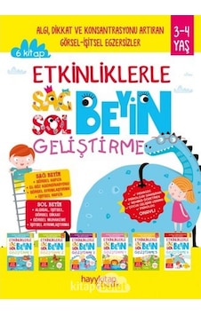 Etkinliklerle Sağ Beyin Sol Beyin Geliştirme Seti - 6 Kitap Takım - Canan Öztürk - Hayykitap Etkinliklerle Sağ Beyin Sol Beyin Geliştirme Seti - 6 Kitap Takım - Canan Öztürk - Hayykitap