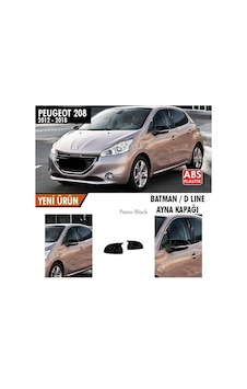 Peugeot 208 (2012 - 2018) Batman Yarasa Ayna Kapağı (piano Black)