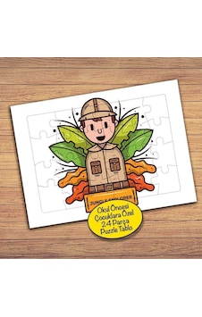 Çevreci Orman Gezgini Çocuklara Özel Puzzle Yapboz Tablo-236pz