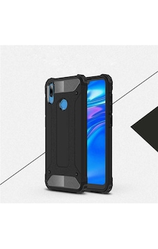 Kilifone - Huawei Uyumlu Y7 Prime 2019 / Y7 2019 - Kılıf Çift Katman Zırh Tank Crash Military Kapak - Siyah Kilifone - Huawei Uyumlu Y7 Prime 2019 / Y7 2019 - Kılıf Çift Katman Zırh Tank Crash Military Kapak - Siyah