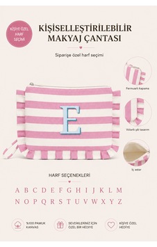 Beige & Stone Kişiye Özel Harf Detaylı Pembe Çizgili 17x29 Cm Volanlı Clutch & Portföy Çanta Kadın El Çantası Pembe - 896048835 Pembe Beige & Stone Kişiye Özel Harf Detaylı Pembe Çizgili 17x29 Cm Volanlı Clutch & Portföy Çanta Kadın El Çantası Pembe - 896048835 Pembe