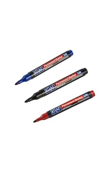 Kraf Permanent Marker Koli Kalemi 3lü Set 220 Çok Renkli Kraf Permanent Marker Koli Kalemi 3lü Set 220 Çok Renkli