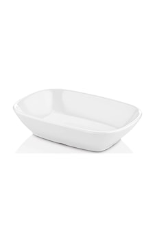 12 Cm Kare Kayık Tabak Thermoplus Kırılmaya Dayanıklı 6'lı Beyaz