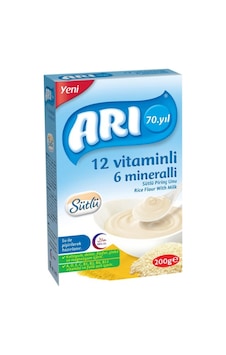Arı Mama 12 Vitaminli 6 Mineralli Sütlü Pirinçli 200 Arı Mama 12 Vitaminli 6 Mineralli Sütlü Pirinçli 200