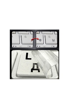 Premium Şeffaf 3d Rusça Klavye Stickerları Etiketleri, Suya Dayanıklı, Kolay Uygulama, 48 Siyah Harf Diğer Premium Şeffaf 3d Rusça Klavye Stickerları Etiketleri, Suya Dayanıklı, Kolay Uygulama, 48 Siyah Harf Diğer