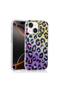 Apple Uyumlu iPhone 14 Kılıf M-safe Şarj Özellikli Zore Jago Kapak Colorful