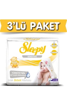 Sleepy Sensitive Islak Mendil 3 Adet (3X50 Yaprak) Sleepy Sensitive Islak Mendil 3 Adet (3X50 Yaprak)