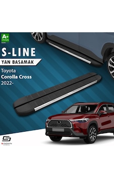 Drstuning S-dizayn Toyota Corolla Cross S-line Krom Yan Basamak 183 Cm 2022 Üzeri
