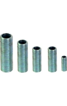 G1/8 1-10 Cm Boylarında Tam Dişli Ve Somunlu Duy Nipeli, 10 Adet G1/8 1-10 Cm Boylarında Tam Dişli Ve Somunlu Duy Nipeli, 10 Adet