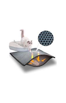 Lexroo Elekli Kedi Kumu Paspası Küçük Boy Gri