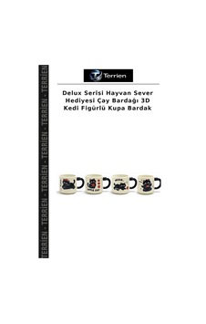 Delux Serisi Hayvan Sever Hediyesi Çay Bardağı 3d Kedi Figürlü Kupa Bardak Çok Renkli Delux Serisi Hayvan Sever Hediyesi Çay Bardağı 3d Kedi Figürlü Kupa Bardak Çok Renkli