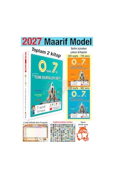 7. Sınıf 2027 0'dan 7'ye Konu Anlatımlı Soru Bankası Seti Maarif Model Yeni Müfredat 7. Sınıf 2027 0'dan 7'ye Konu Anlatımlı Soru Bankası Seti Maarif Model Yeni Müfredat