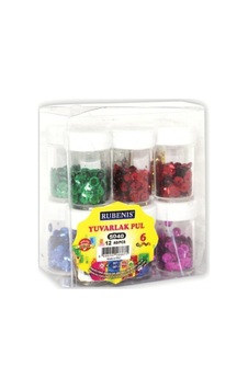 6 Renk Yuvarlak Pul 12 Paket