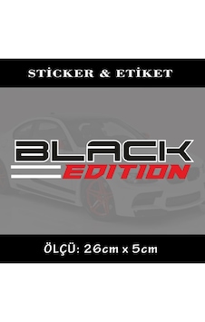 black edition oto sticker ön arka cam yazısı - tuning modifiye black edition oto sticker ön arka cam yazısı - tuning modifiye