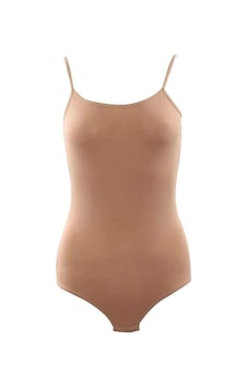 Amora Secret Pamuklu Alttan Çıtçıtlı İp Askılı Badi Beyaz