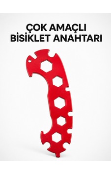 Bisiklet Bakım Ve Tamir Anahtarı Çok Fonksiyonlu 12 Farklı Ölçü 6-17 Mm Çok Renkli