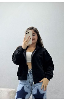 Belendir Kadın 3 İplik Kompakt Oversize Fleto Cepli Sweat Siyah 1siyah Belendir Kadın 3 İplik Kompakt Oversize Fleto Cepli Sweat Siyah 1siyah
