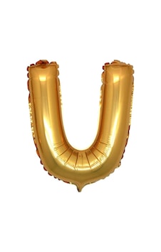 34 İnç U Gold Renk Harf Folyo Balon 34 İnç U Gold Renk Harf Folyo Balon