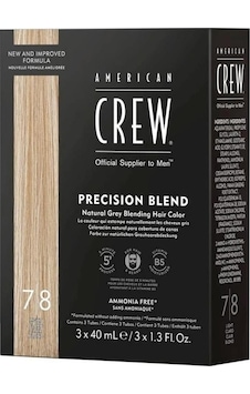 American Crew Precision Blend Gri Saçlar için Erkek Saç Boyası 7-8 Light 3 x 40 ML