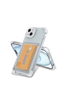 Apple Uyumlu iPhone 14 Kılıf Airbag Tasarımlı Şeffaf Kartlıklı G-kart Kapak Apple Uyumlu iPhone 14 Kılıf Airbag Tasarımlı Şeffaf Kartlıklı G-kart Kapak