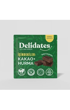 Delidates Hurmalı %70 Bitter Çikolata 40gr-3580 Delidates Hurmalı %70 Bitter Çikolata 40gr-3580