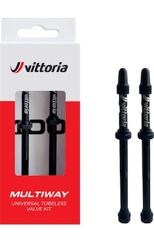 Vittoria 100mm Tubeless Bisiklet Alüminyum Valf Sibop Seti Siyah Vittoria 100mm Tubeless Bisiklet Alüminyum Valf Sibop Seti Siyah