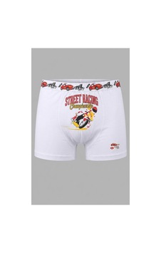 Panivue Erkek Çocuk Renkli Ve Sevimli Desenli Pamuklu Boxer Beyaz