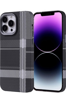 Apple Uyumlu iPhone 14 Pro Max Kılıf M-safe Şarj Özellikli Karbon Fiber Görünümlü Zore Nekst Kapak Gri-siyah Apple Uyumlu iPhone 14 Pro Max Kılıf M-safe Şarj Özellikli Karbon Fiber Görünümlü Zore Nekst Kapak Gri-siyah
