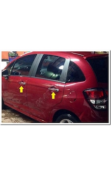 Citroen C3 Krom Kapı Kolu 2009-2016 4 Kapı Paslanmaz Çelik Citroen C3 Krom Kapı Kolu 2009-2016 4 Kapı Paslanmaz Çelik
