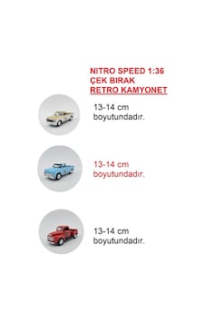 Nıitro Speed 1:36 Çek Bırak Retro Kamyonet 3'lü Canlı Renkler Mavi Nıitro Speed 1:36 Çek Bırak Retro Kamyonet 3'lü Canlı Renkler Mavi