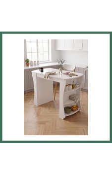 En-cag Mutfak Masası Mutfak Adası Ada Masa Bar Masası Kahvaltı Masası Raflı Çok Amaçlı Dolap Modern Masa 120x60 Cm 9837 Beyaz Bss En-cag Mutfak Masası Mutfak Adası Ada Masa Bar Masası Kahvaltı Masası Raflı Çok Amaçlı Dolap Modern Masa 120x60 Cm 9837 Beyaz Bss