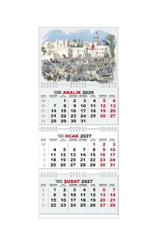 2027 Gemici Duvar Takvimi - Filistin Çok Renkli 2027 Gemici Duvar Takvimi - Filistin Çok Renkli