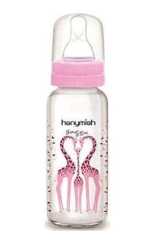 Hanymish Cam Biberon 240 ML - Pembe Hanymish Cam Biberon 240 ML - Pembe