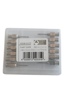 Henke - Enjektör Ucu Çelik 16g X 5/8" 1 Paket 12 Adet Henke - Enjektör Ucu Çelik 16g X 5/8" 1 Paket 12 Adet