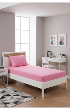 Üntaş Serenat Tek Kişilik 100x200 Lastikli Düz Renk Çarşaf Ve1 Adet Yastık Kılıfı Pembe Üntaş Serenat Tek Kişilik 100x200 Lastikli Düz Renk Çarşaf Ve1 Adet Yastık Kılıfı Pembe