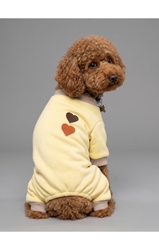 Winter Hearts Köpek Tulumu Pamuklu Polar Köpek Pijaması Küçük Irklar İçin Tüy Dökülmesini Azaltır Winter Hearts Köpek Tulumu Pamuklu Polar Köpek Pijaması Küçük Irklar İçin Tüy Dökülmesini Azaltır